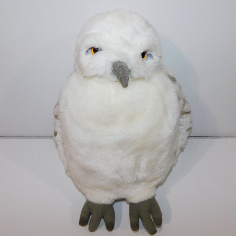 Harry Potter Plush Hedwig Snowy Owl Hand Puppet with Sound stuffed Swivel Head